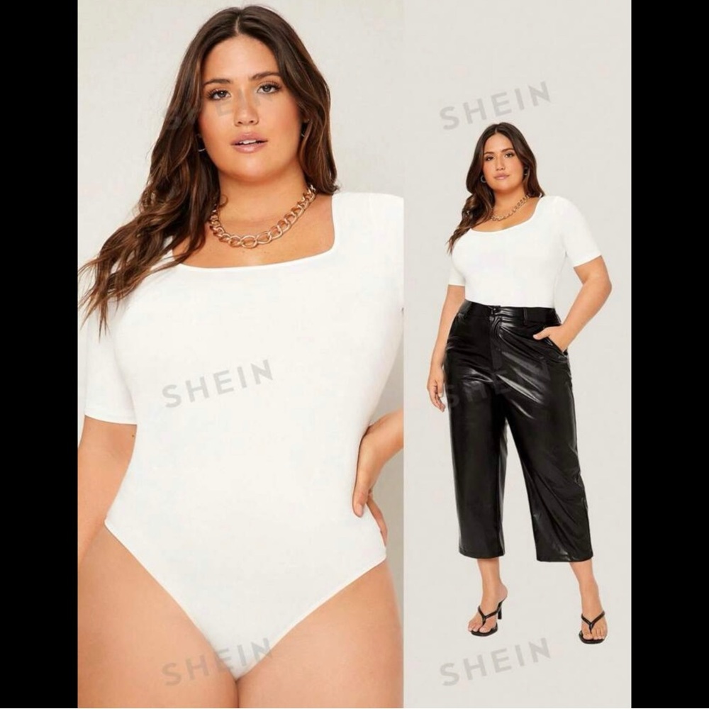 Plus Square Neck Bodysuit